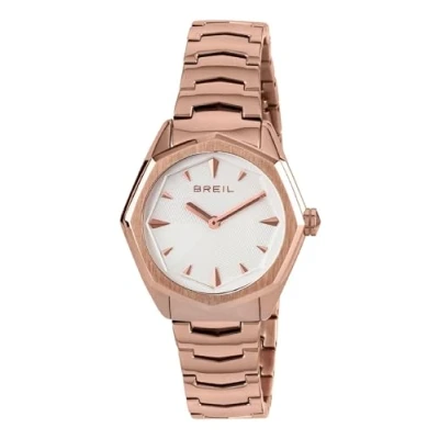 Immagine di Breil Orologio DONNA EIGHT quadrante MONO COLORE ARGENTO movimento SOLO TEMPO 2 LANCETTE QUARZO e BRACCIALE ACCIAIO COLORATO ROSA TW1703