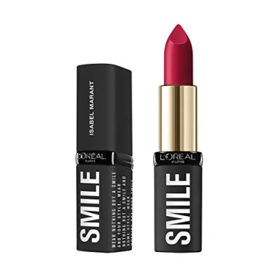 Immagine di L&#039;Oréal Paris MakeUp Rossetto Lunga Tenuta Isabel Marant Wanted Limited Edition, Colore Pieno e Finish Matte, Lampone, la Butte Marshall