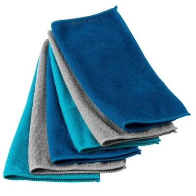 Immagine di Beldray LA077707UFEU7 Confezione da 6 panni antibatterici in microfibra ultra assorbenti, perfetti per la pulizia o spolveratura, lavabili e riutilizzabili, auto, cucina, piani di lavoro