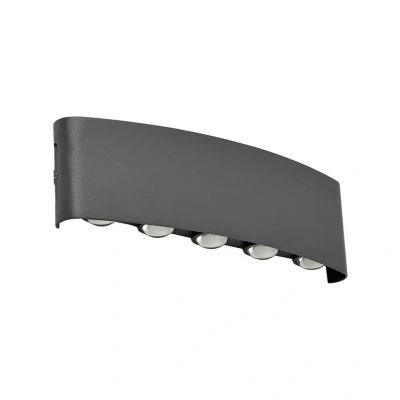 Immagine di Lindby Applique da esterni LED Ithan, 27 cm, grigio, a 5 luci, alluminio