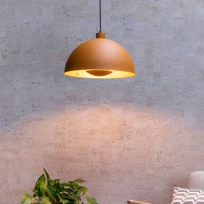 Immagine di Lucide Lampada sospensione Siemon acciaio, Ø 40 cm, ocra