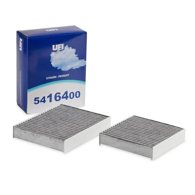 Immagine di UFI Filters, Filtro Abitacolo ai Carboni Attivi 54.164.00, per Ricambio, Adatto a Auto, Applicabile su Diversi Modelli Citroen, DS Automobiles e Peugeot