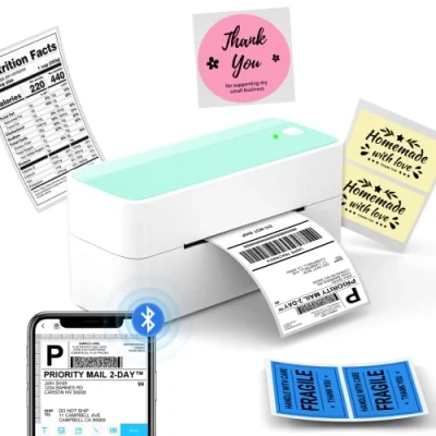 Immagine di Itari Bluetooth stampante etichette termica Stampa rapida Plug and Play termica, Connessione wireless compatibile con Windows/Android/iOS/Linux per USPS, FedEx, DHL, Shopify, Ebay, Amazon