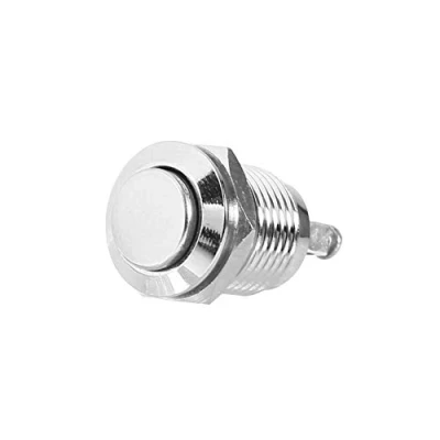 Immagine di pulsante momentaneo, interruttore di avvio a in metallo impermeabile 12 V DC 2A mm