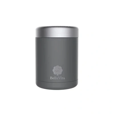 Immagine di Contenitore termico per alimenti, in acciaio, colore grigio 460 ml