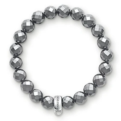 Immagine di Thomas Sabo Bracciale con Charm in Ematite Ricostruita