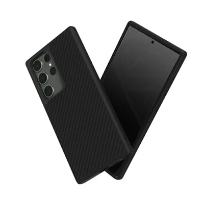Immagine di RhinoShield Case Compatible with [Galaxy S23 Ultra] SolidSuit Shock Absorbent Slim Design Protective Cover Premium Matte Finish 3.5M / 11ft Drop Protection Carbon Fiber