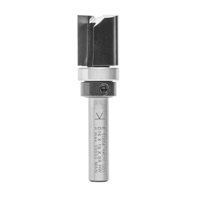 Immagine di ENT 11654 Fresa per fresatura a filo carburo, codolo (S) 8 mm, diametro (D) 16 NL 19 SL 32 GL 56 con cuscinetto sfere sul