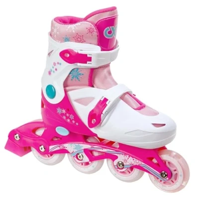 Immagine di Pattini in linea 3in1 per bambini/pattini a rotelle Croxer Missy regolabile con ruota illuminata LED (35 38 (21 23,5cm))