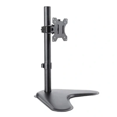 Immagine di Ewent Supporto per Monitor con Base da Tavolo Schermi LED LCD 13 a 27&quot; Regolazione Manuale 1 Attacco VESA:75 100 mm