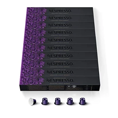 Immagine di Capsule Nespresso ORIGINALI Ispirazione Arpeggio, 100 Caffè​, Intensità 9 su 13, Linea Original, Riciclabili
