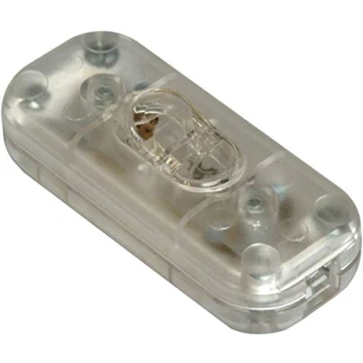 Immagine di Interruttore intermedio con filo, trasparente, 2 poli, 6 A, 250 V, adatto per LED