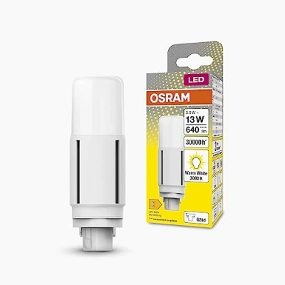 Immagine di OSRAM 4058075824492 LED (monocolore) ERP E (A G) G24 d 5.5 W = 13 Bianco caldo (Ø x A) 37.70 mm 1 pz.