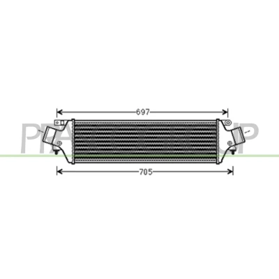 Immagine di PRASCO AA344N001 Intercooler ALFA ROMEO: Giulietta Hatchback