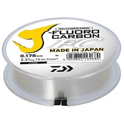 Immagine di Daiwa Fluorocarbone J Fluoro 100m D.0.32mm R.6.84kg/14lb Translucent 12220033