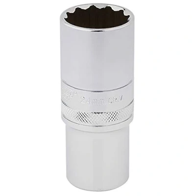 Immagine di Draper ht mm/B hi torq 12 bussole, blu, 1/5,1 cm, attacco quadro, 24 mm