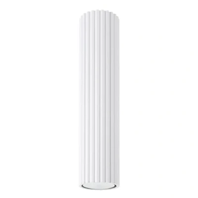 Immagine di SOLLUX lighting Lampada Da Soffitto Faretto In Alluminio 1 Paralume 6,5 x 30 cm Karbon Bianco