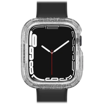 Immagine di OtterBox Watch Bumper Apple Series 9/8/7 45mm, custodia di protezione elegante, antiurto, a prova caduta per Watch, Guards Display e Edges, Stardust Trasparente