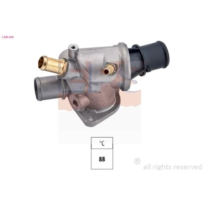 Immagine di EPS 1.880.469 Termostato motore 88 Made in Italy OE Equivalent con guarnizione, collegamento filettato per sensore temperatura