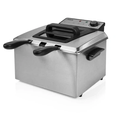 Immagine di Princess 185000 Friggitrice a zone fredde 3270 W Nero, Argento (opaco)