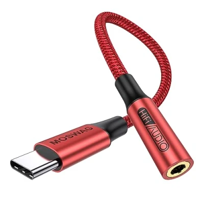 Immagine di MOSWAG adattatore jack per cuffie USB C a 3.5mm, audio cavo Dongle Aux Samsung Galaxy S22 S21 S20 Ultra + Nota 20 10 S10 S9 Plus, Pixel 4 3 2 XL, ipad Pro e altro ancora
