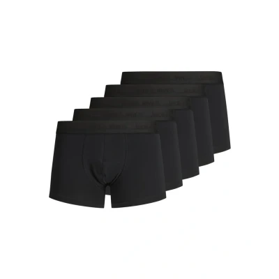 Immagine di JACK &amp; JONES Jactone In Tone Trunks 5 Pack, Boxer Uomo, Nero, XXL