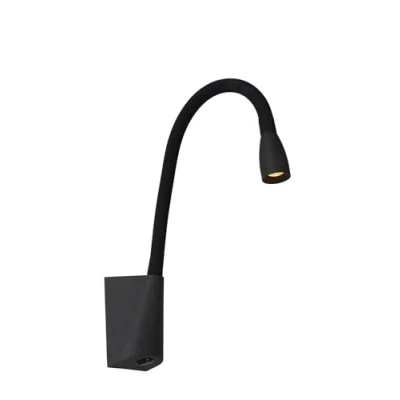 Immagine di Lucide Applique a LED pieghevole Galen nera