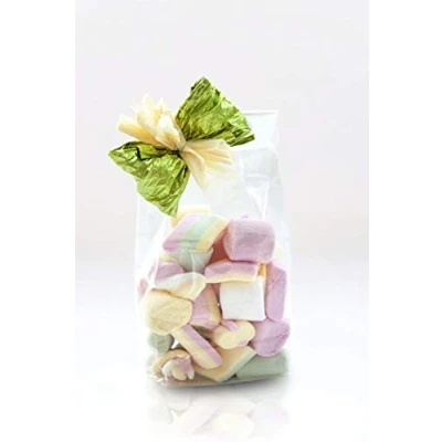 Immagine di Italpak Buste Trasparenti Fondo Quadro, per Alimenti, Sacchetti con base, Polipropilene (PP), 50 pz, 6+4x22 cm