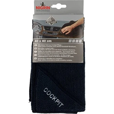 Immagine di NIGRIN 71117 Cockpit Panno in microfibra Nero 1 pz. (L x L) 40 cm