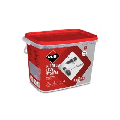 Immagine di RUBI 3957 Kit Delta Level System 1,5 mm (3 12 mm) il set include: 1 pinza, 100 fascette e cunei di livellamento riutilizzabili Sistema per facilitare posizionamento in ceramica grande