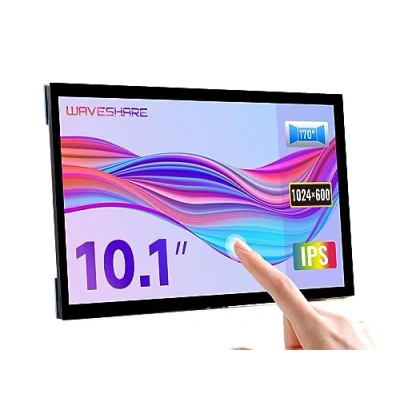 Immagine di Waveshare 10.1inch Display Capacitive Touchscreen HDMI LCD (E) 1024x600 Resolution IPS Panel Fully Laminated Monitor Support Raspberry Pi/PC/Jetson Nano/Game Console(Display and Sound Only)