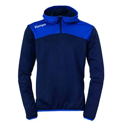 Immagine di Kempa Felpa con Cappuccio Emotion 2.0 Quarter Zip da Uomo, Colore: Rosso chilirosso/Rosso