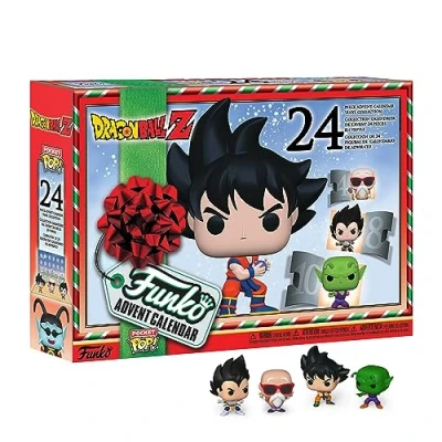 Immagine di Funko Advent Calendar: Dragon Ball Z Goku 24 Giorni di Sorprese Mini Figura in Vinile da Colleziones Mystery Box Idea Regalo Natale per Ragazze, Ragazzi e Bambini Christmas Countdown