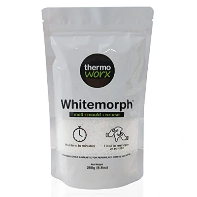 Immagine di Thermoworx Whitemorph 250g. Bioplastica modellabile a mano. Fondere, modellare e riutilizzare…