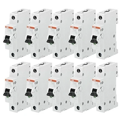 Immagine di ABB, interruttori automatici, confezione da 10, B 16 A, 1 polo, 6 kA