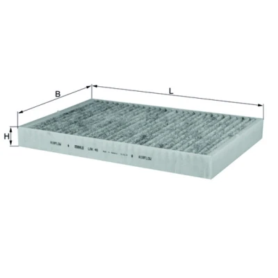 Immagine di MAHLE ORIGINAL LAK 46 Filtro abitacolo al carbone attivo 307,0 194 30,0 AUDI: A6 C5 Avant, Allroad C5, C4 Avant