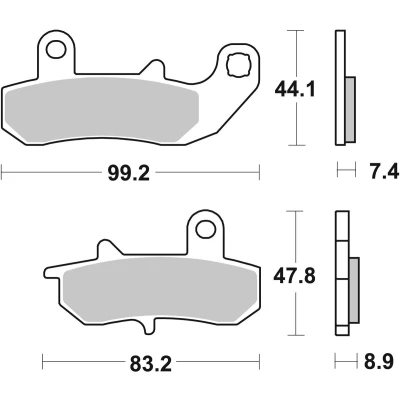 Immagine di TRW Organic Allround MCB612 Kit pastiglie freno
