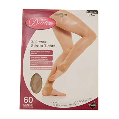 Immagine di Silky Collant da Danza Lucenti con Staffa (1 Paio) (L) (Toast)