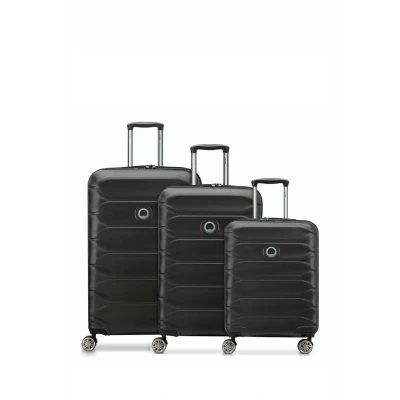 Immagine di Delsey Paris Meteor Rollen 3TEILIG MIT Dehnfalte Set di valigie, Taglia: One Size, Black