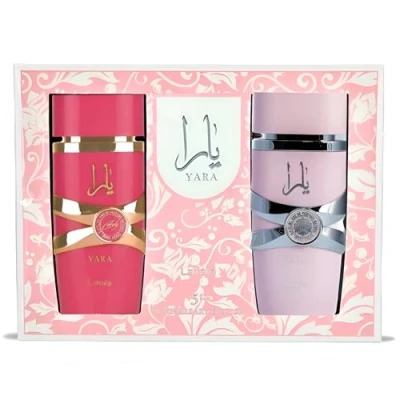 Immagine di Lattafa Anniversary Edition Pack Yara &amp; Candy Eau de Parfum (100 ml + 100 ml) Fragranze esclusive per le donne Dolce, Floreale e Sofisticato