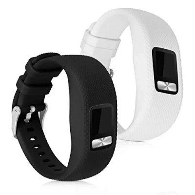 Immagine di kwmobile Cinturino S in TPU e Silicone compatibile con Garmin Vivofit 4 2x Fascetta Fibbia ca. 13 21 cm Small