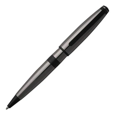 Immagine di Cerruti Penna a sfera 1881 Bicolore Gun in ottone, colore grigio/nero, inchiostro blu, lunghezza: 13,5 cm, NSR9904D