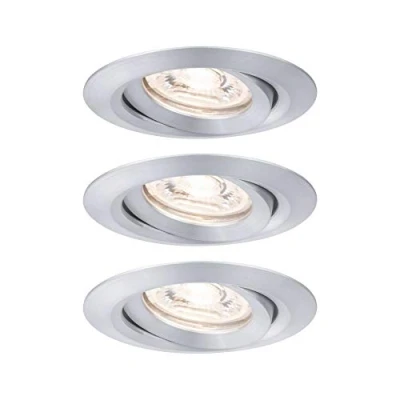 Immagine di Paulmann 94297 EBL Nova mini Coin Lampada LED da incasso Kit 3 (monocolore) 4 W Alluminio