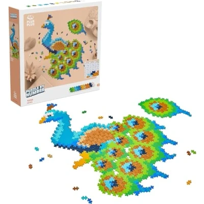 Immagine di PLUS Puzzle per numero pavone da 800 pezzi Gioco di costruzione PP3931
