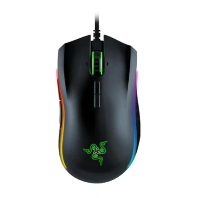 Immagine di Razer Mamba Elite Gaming Mouse Cablato con Zone Luminose Chroma Estese, Sensore Ottico 5G, Tasti del Meccanici, 9 Pulsanti Programmabili, Nero