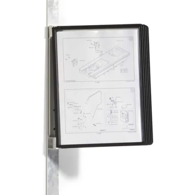 Immagine di Durable Supporto da parete per pannello espositivo VARIO® MAGNET WALL 5 Nero DIN A4 Numero di display inclusi