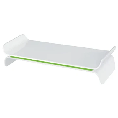Immagine di Leitz Ergo WOW Supporto per Monitor Regolabile, Due Impostazioni di Altezza, Verde/Bianco, 65040054