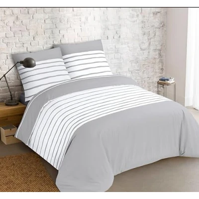 Immagine di Vision Parure da letto reversibile MIA Set copripiumino 260 x 240 cm con 2 federe per Kingsize persone 100% cotone
