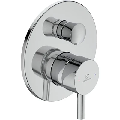 Immagine di Ideal Standard Ceraline, Miscelatore monocomando per vasca o doccia ad incasso, Una via, Cromato