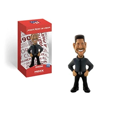 Immagine di Minix Collectible Figurines 12978 Atlético Madrid Simeone #114 Personaggio da Collezione 12 cm, Multicolore, One Size